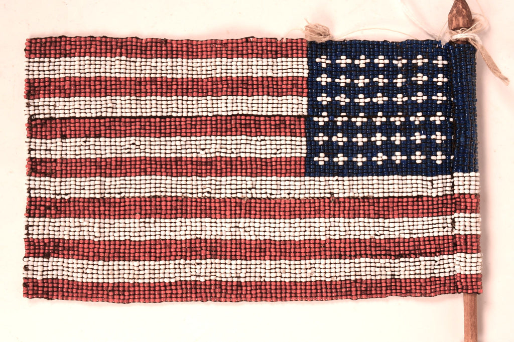 Plains Beaded USA Flag