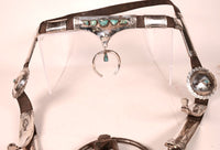Navajo Sterling Silver Bridle with Reins