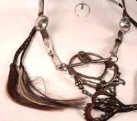 Navajo Sterling Silver Bridle with Reins