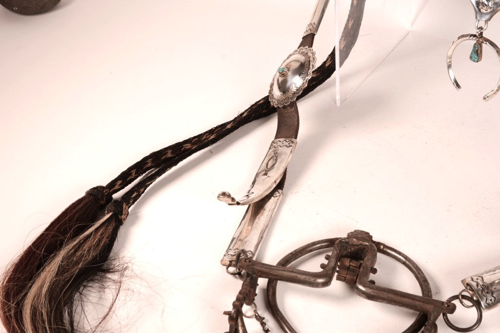 Navajo Sterling Silver Bridle with Reins