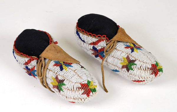Northern Plains Fully Beaded Moccasins