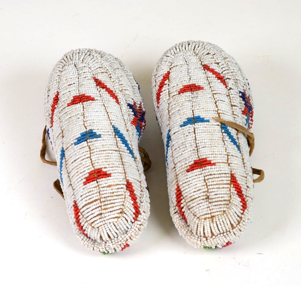 Northern Plains Fully Beaded Moccasins