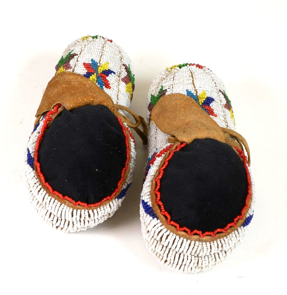 Northern Plains Fully Beaded Moccasins