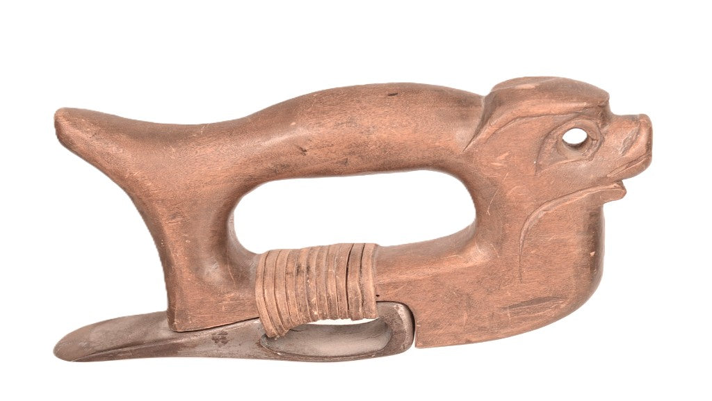 Olympic Peninsula Salish D-Adze with Figure
