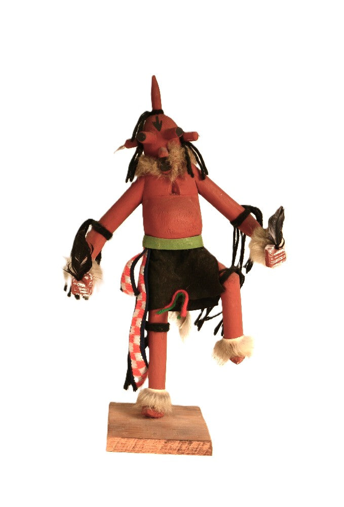Large Hopi Pueblo Dancing Mudhead Kachina Doll By Charlie Read
