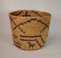 Large Antique Papago Basket with figures overall