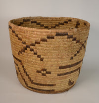 Large Antique Papago Basket with figures overall