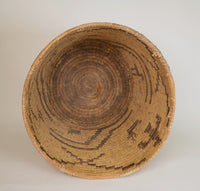Large Antique Papago Basket with figures overall