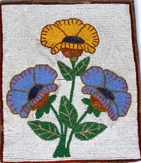 Plateau, Yakima,  Flat Beaded Hide Bag