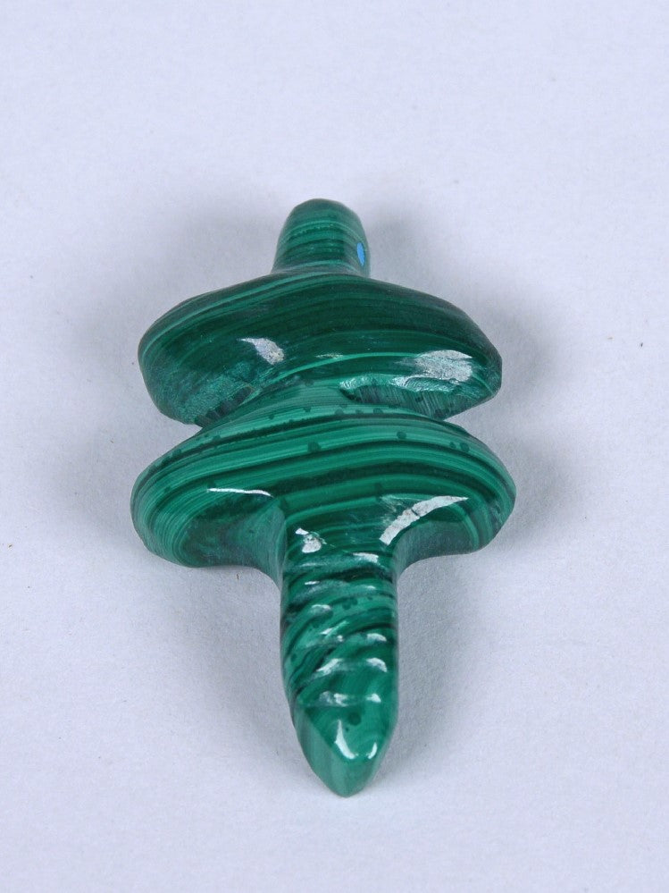 Zuni Dragonfly Fetish Malachite Carving