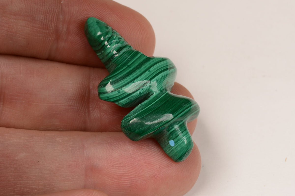 Zuni Dragonfly Fetish Malachite Carving
