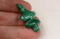 Zuni Dragonfly Fetish Malachite Carving
