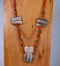Zuni Butterfly Maiden Fetish Necklace from the Quandelacy Family