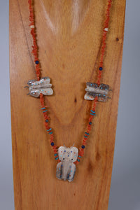 Zuni Butterfly Maiden Fetish Necklace from the Quandelacy Family