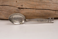 Navajo Spoon with fine stamping and Whirling Log Handle
