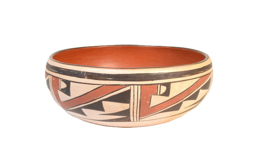 Hopi Pueblo Pottery Bowl By Garnet Pavatea
