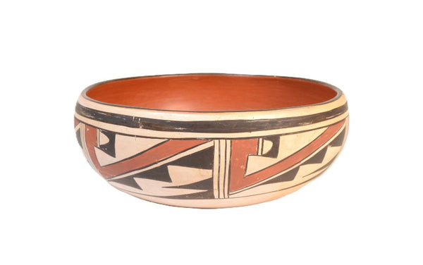 Hopi Pueblo Pottery Bowl By Garnet Pavatea