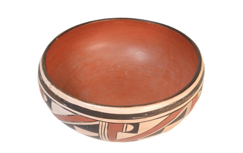 Hopi Pueblo Pottery Bowl By Garnet Pavatea