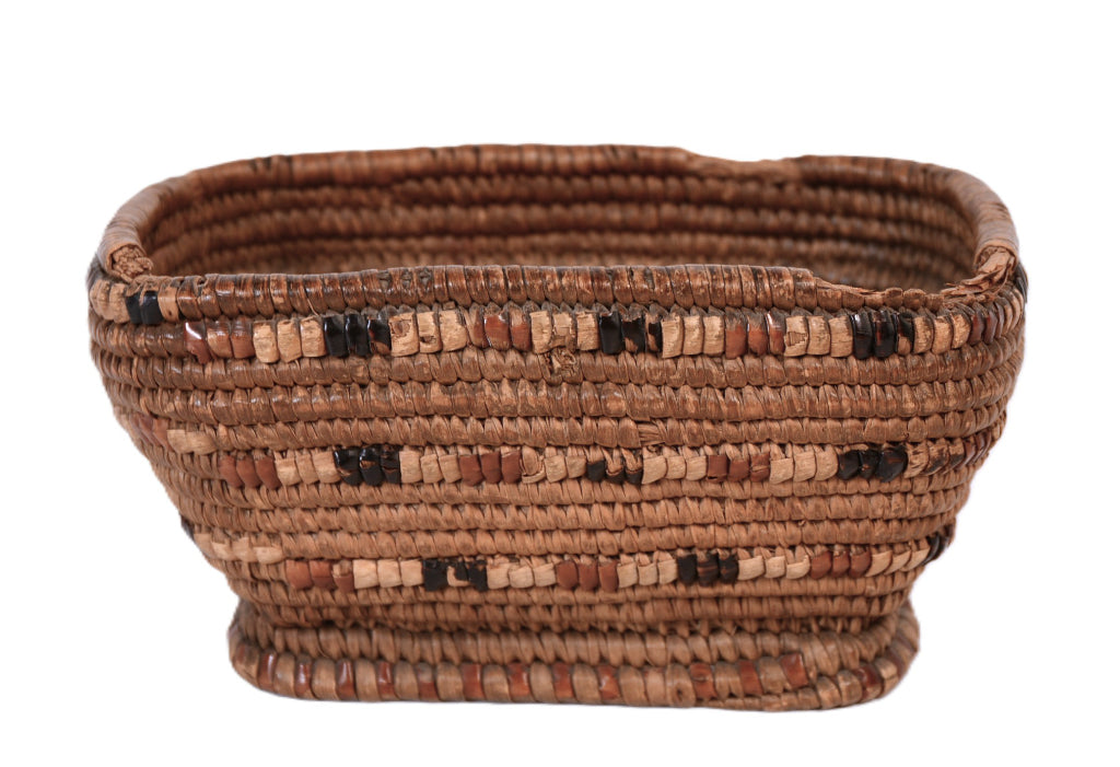 Thompson River Salish Rectangular Basket