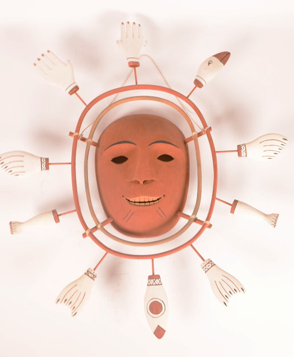 Yup'I k Eskimo Spirit  Mask  by Larry Float Sr