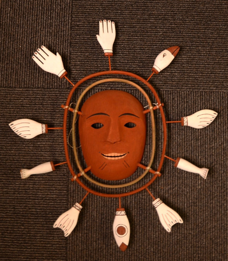 Yup'I k Eskimo Spirit  Mask  by Larry Float Sr