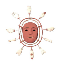 Eskimo Mask By Larry Float Sr