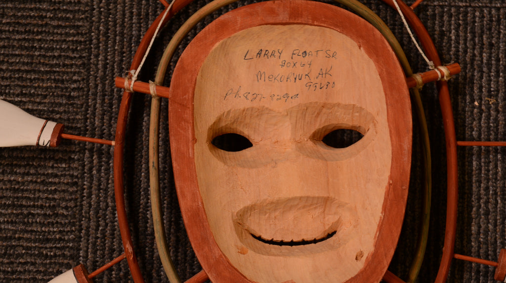 Yup'I k Eskimo Spirit  Mask  by Larry Float Sr