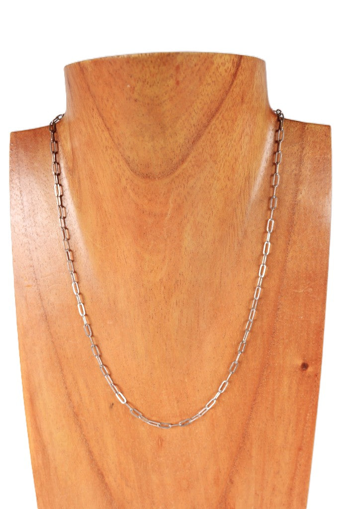 Navajo Sterling Silver Chain Link Necklace