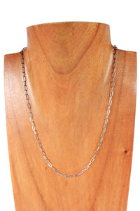 Navajo Sterling Silver Chain Link Necklace