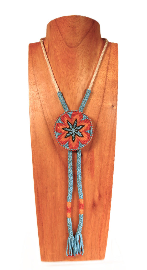 Shoshone Beaded Bolo Necklace