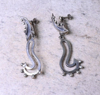 Vintage Mexican Silver Screwback Earrings