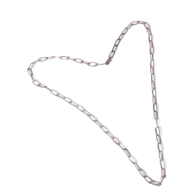 Large Link Sterling Silver Necklace
