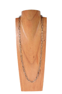 Large Link Sterling Silver Necklace
