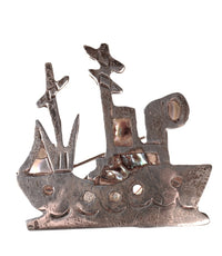 Mexico Sterling Silver Pin By Loa Taxco