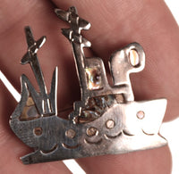 Mexico Sterling Silver Pin By Loa Taxco