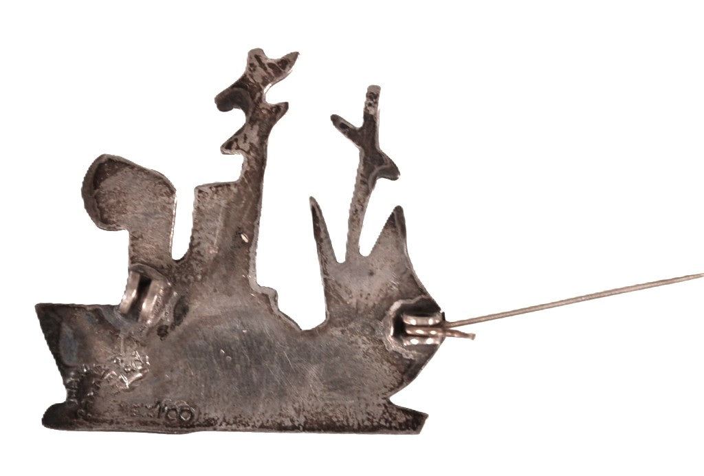 Mexico Sterling Silver Pin By Loa Taxco