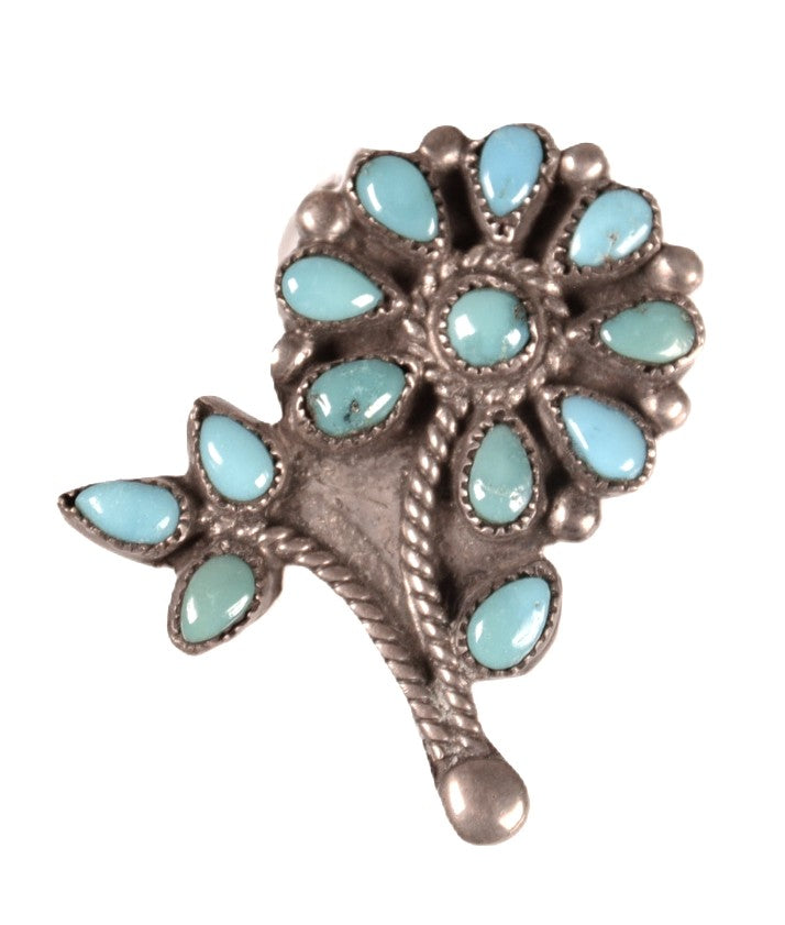Zuni Pueblo Flower Pin