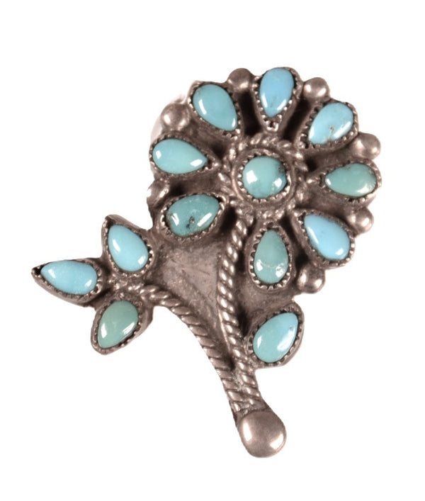 Zuni Pueblo Flower Pin