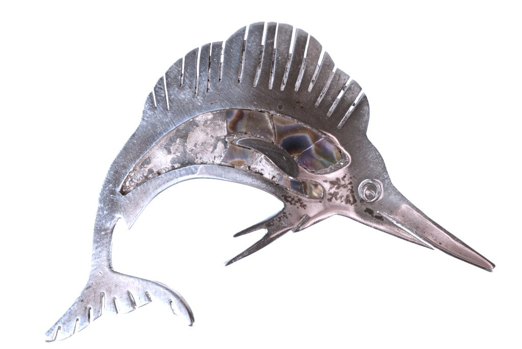 Mexico Sterling Silver Sailfish Pin