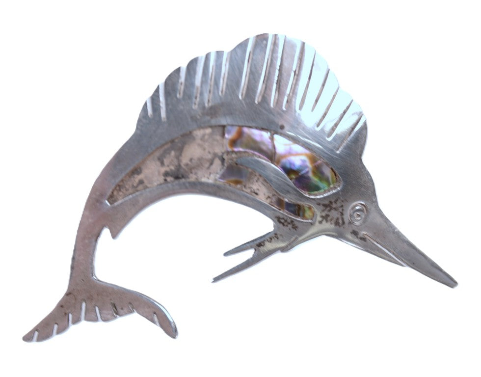 Mexico Sterling Silver Sailfish Pin