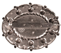 Vintage Mexico Silver and Faux Turquoise Pin