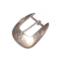 Western Sterling Silver and Brass Overlays Buckle