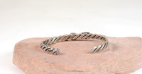 Small Fred Harvey Era Sterling Silver and Turquoise "Baby Bracelet"