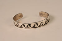 Hopi Sterling Silver Overlay Bracelet