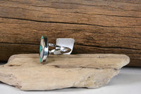 Zuni Sterling Silver Multi Stone Inlaid Ring 6.5