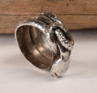 Navajo Sterling Silver Snake Ring Size 12