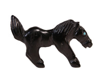 Zuni Pueblo Black Horse Fetish