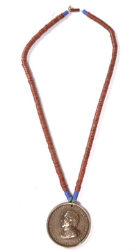 Peace Medal and Friendship Necklace with Cantonite Beads