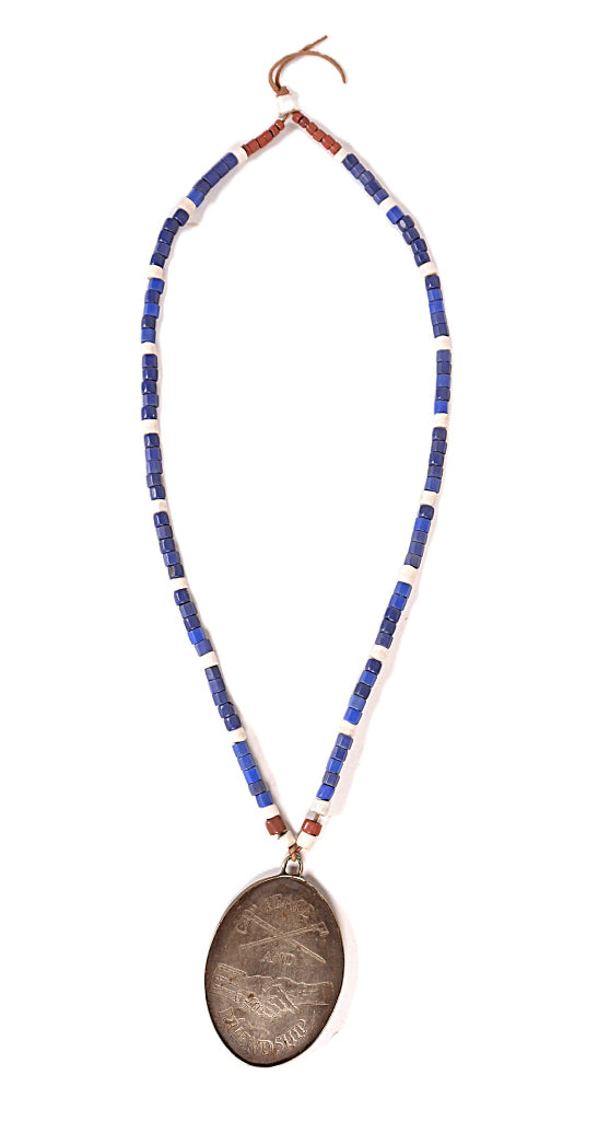 Peace and Freedom Eagle with Shield Necklace and Medallion