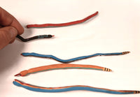 Zuni Pueblo Wood Painted Snakes By M. Chavez Set of 5